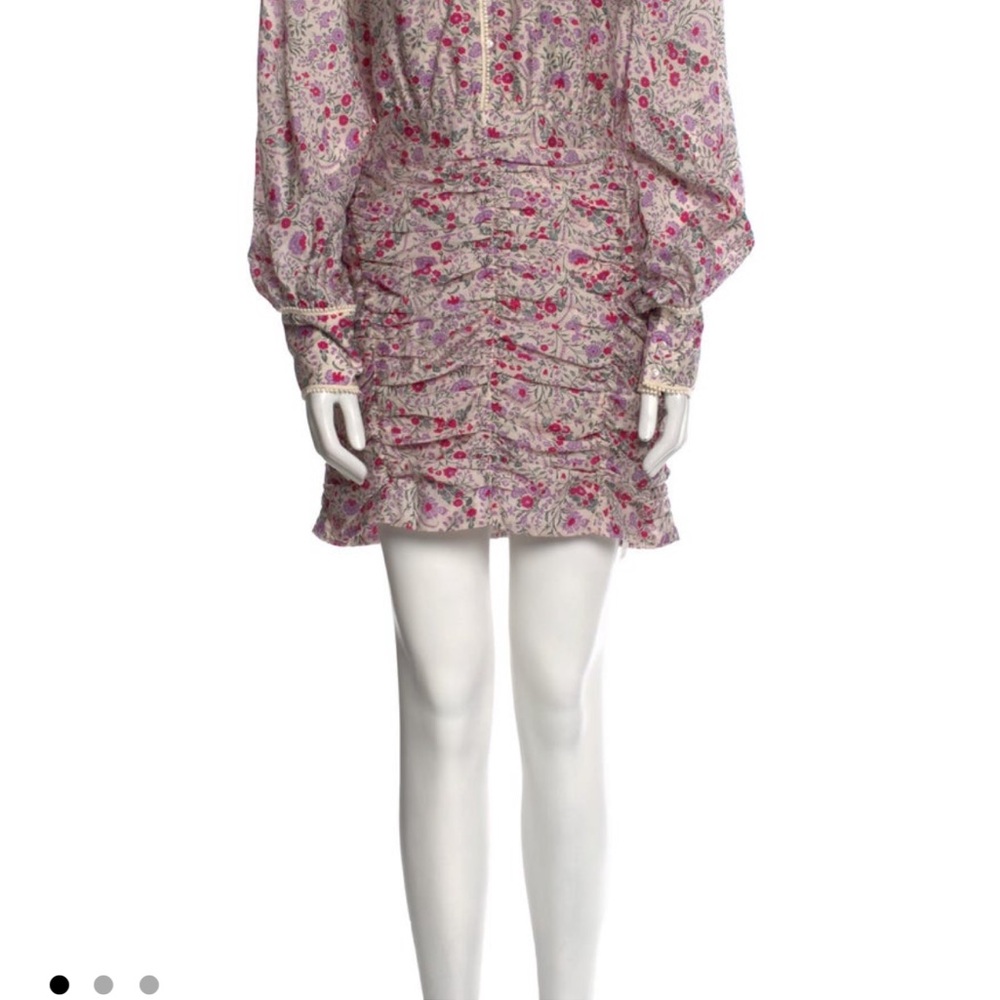 Floral Long Sleeve Mini Dress